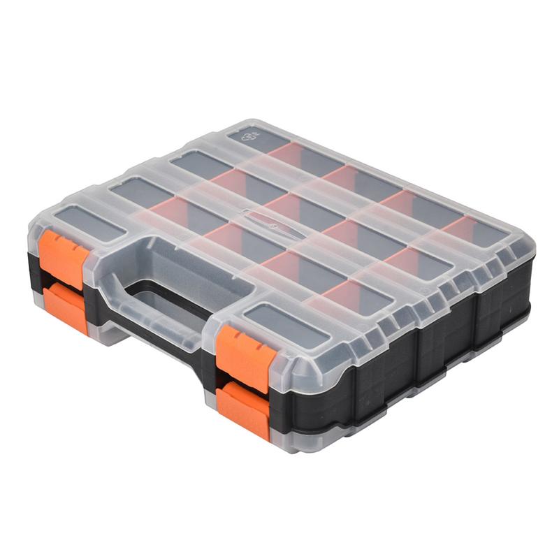 Teile Organizer Schraube Organizer Box 34-Fach Aufbewahrung organisator doppelseitige Teile Organizer für Befestigungs elemente und Handwerk