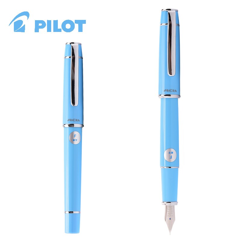 Stylo-plume Pilot japon FPR-3SR Prera, avec convertisseur d'encre, stylo de calligraphie F /M, fournitures scolaires et de bureau: light blue / F 0.3mm