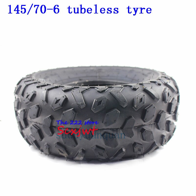 6 Inch ATV Vacuum tyres tubeless Tires 145/70-6 Fit for four wheel vehcile 50cc 70cc 110cc Small ATV Front Or Rear Wheelss