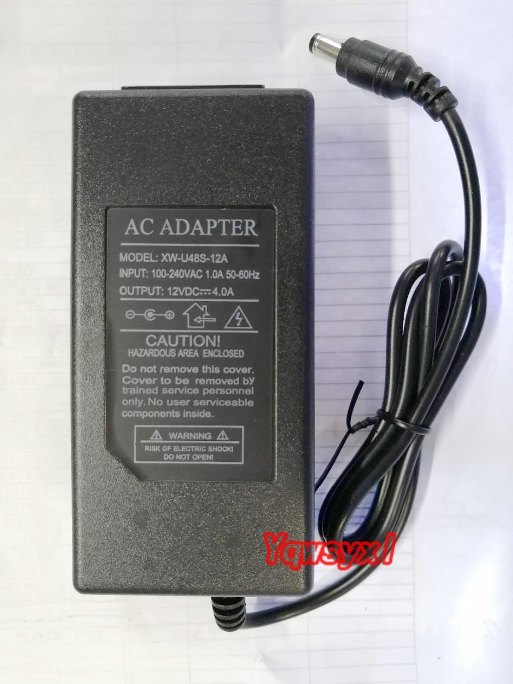 100-240V AC To DC Adapter 12V 4A Power Adaptor Charger Power Cord Supply Cord Cable Mains