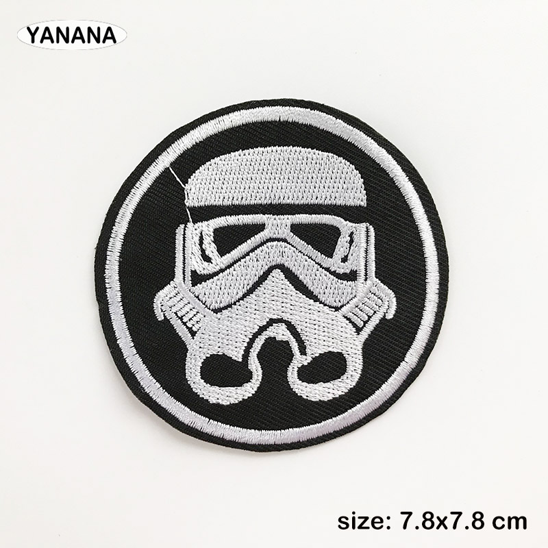 Alien hjelm stryge patches syning broderede applikationer til jakke tøj klistermærker badge diy tøj tilbehør: 7