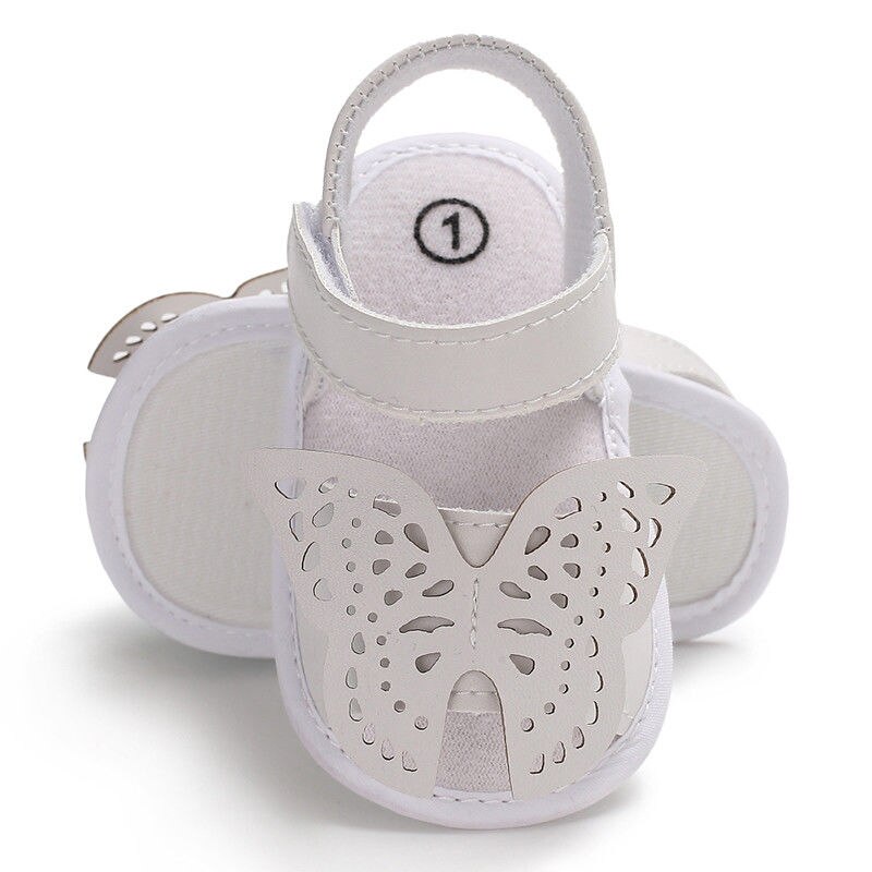 Newest Newborn Toddler Infant Baby Boys Girls Soft Sole Crib Shoes Cute Butterfly Summer Sandals Shoes Clogs