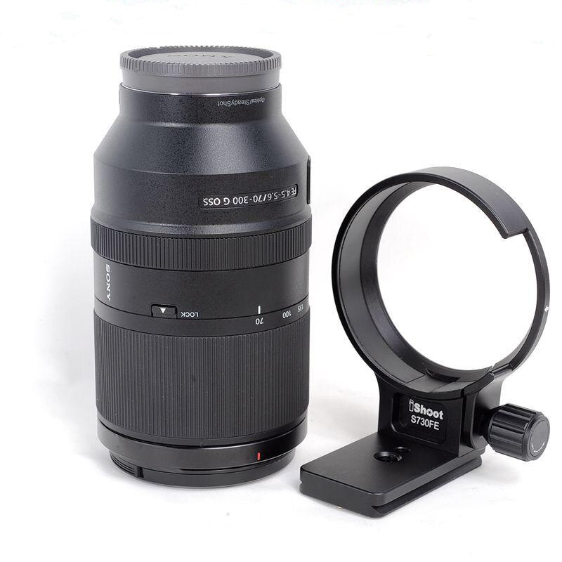 iShoot Lens Collar Foot with Quick Release Plate for Sony FE 70-300mm F4.5-5.6G OSS Tripod Mount Ring Arca Swiss RRS Compatible