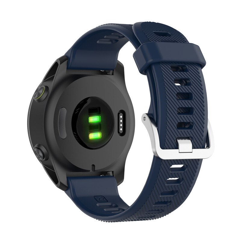 Correa de silicona para reloj Garmin Fenix 5/5 Plus/Forerunner 935 945 lite 745/Approach S60/Quatix 5, Correa deportiva de repuesto, 22mm: xyst-navy blue