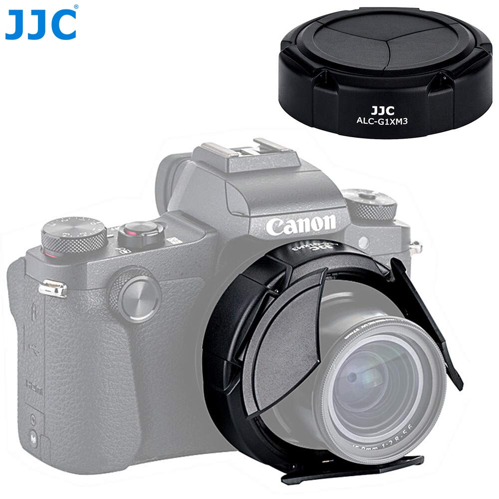 JJC Dedicated Auto Open and Close Lens Cap Lens Protector for Canon PowerShot G1X Mark III G1X M3 Digital Camera Auto Lens Cap