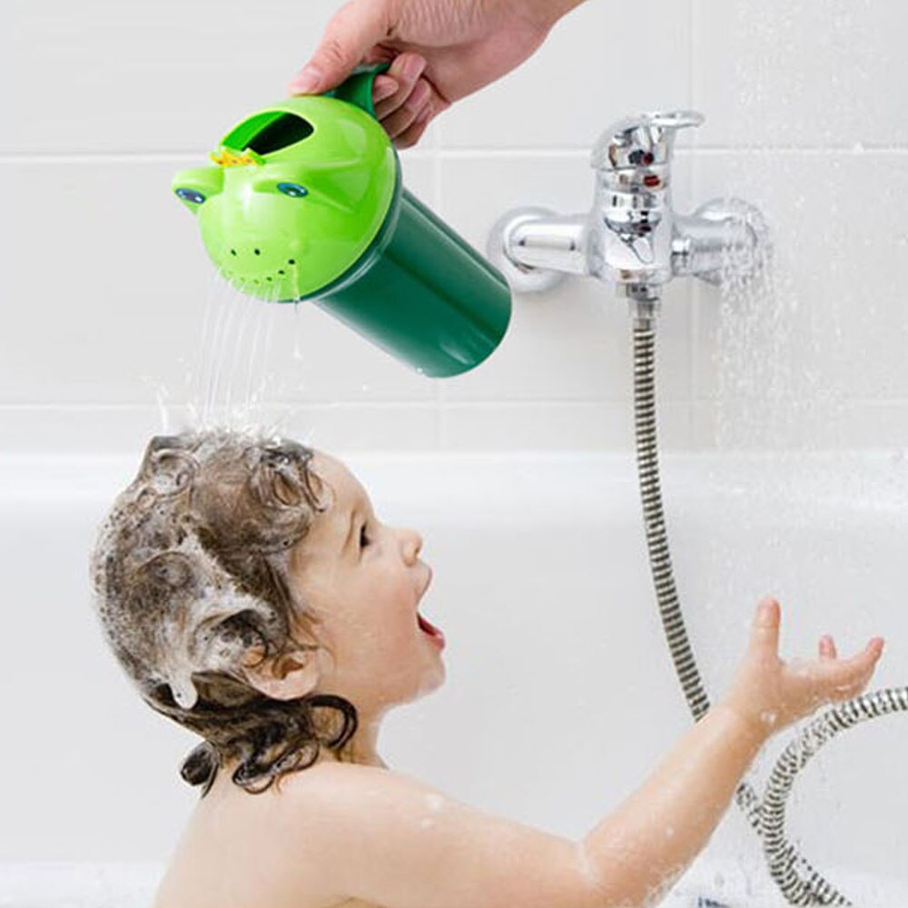 2 stk bærbar super frø baby barn vaske hår øjenskjold shampoo kop til baby bad bruser