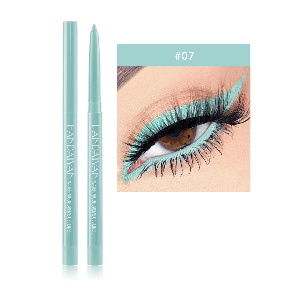 20-farbe Farbige Eyeliner Kuli Wasserdicht Perlglanz matt Lange anhaltende Eyeliner Gel Stift Auge Flüssigkeit Stift Lidschatten kosmetik: 07