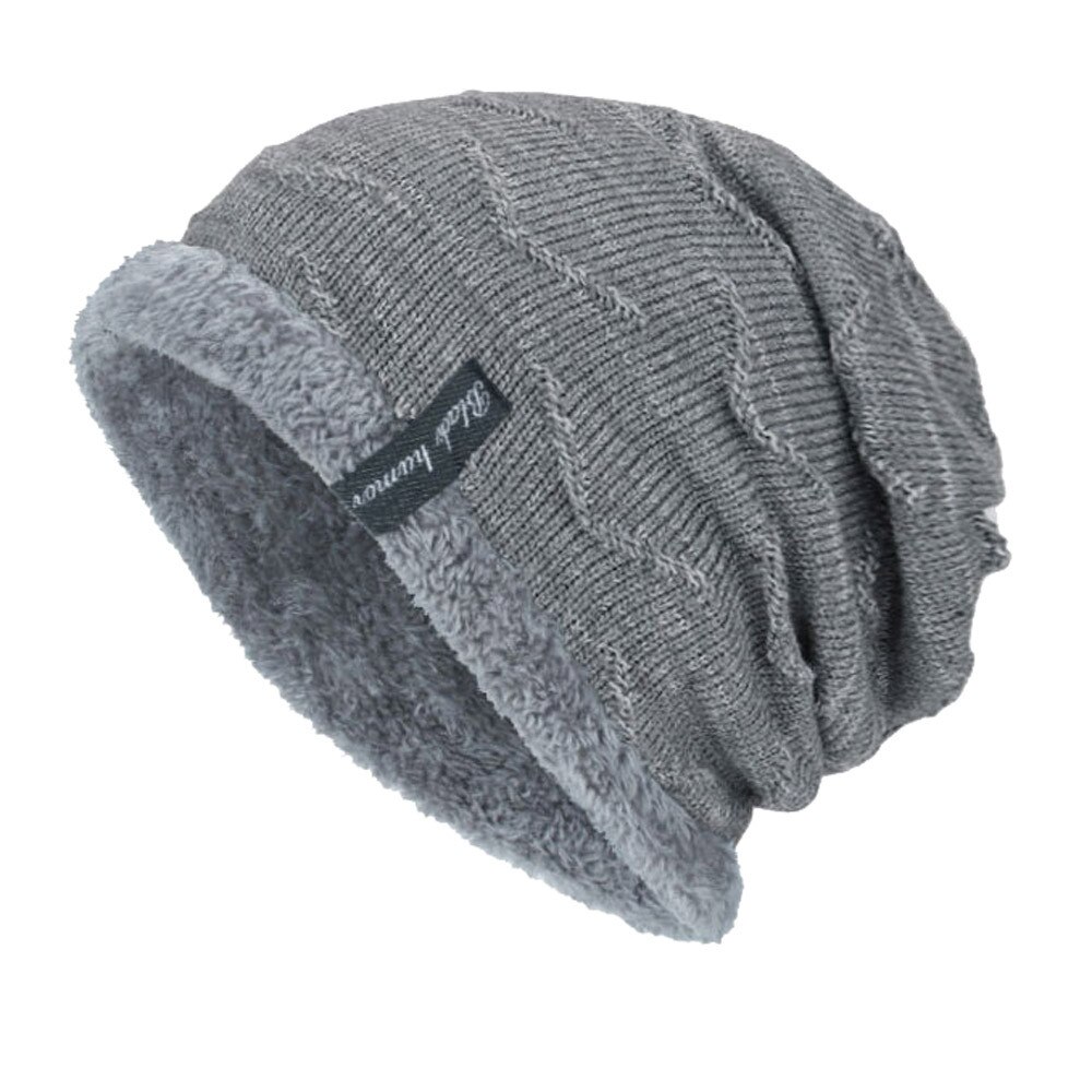 lässig Winter Hütte Männer Beanies Für Männer Kappen Flauschigen Dickes Kalpak Männlichen Herren Winter Kappen Skullies Motorhaube Homme Hiver: Grau