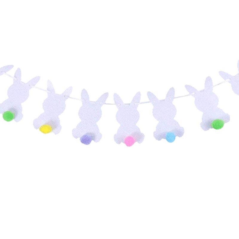 Happy Easter Konijn Bunny Bal Banner Garland Muur Opknoping Gors Vlag Decor