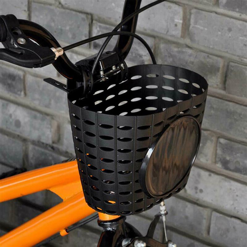 Bicycle Basket Hollow Children Bike Tricycle Scooter Storage Front Handlebar Plastic Carrier Cycling Kids Riding Shopping