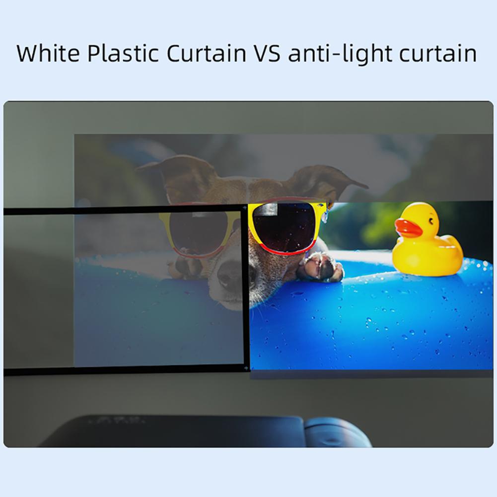 Foldable 4:3 HD Projector Screen Anti-Crease Projector Film Projection Movies Screen for Home Theater Outdoor