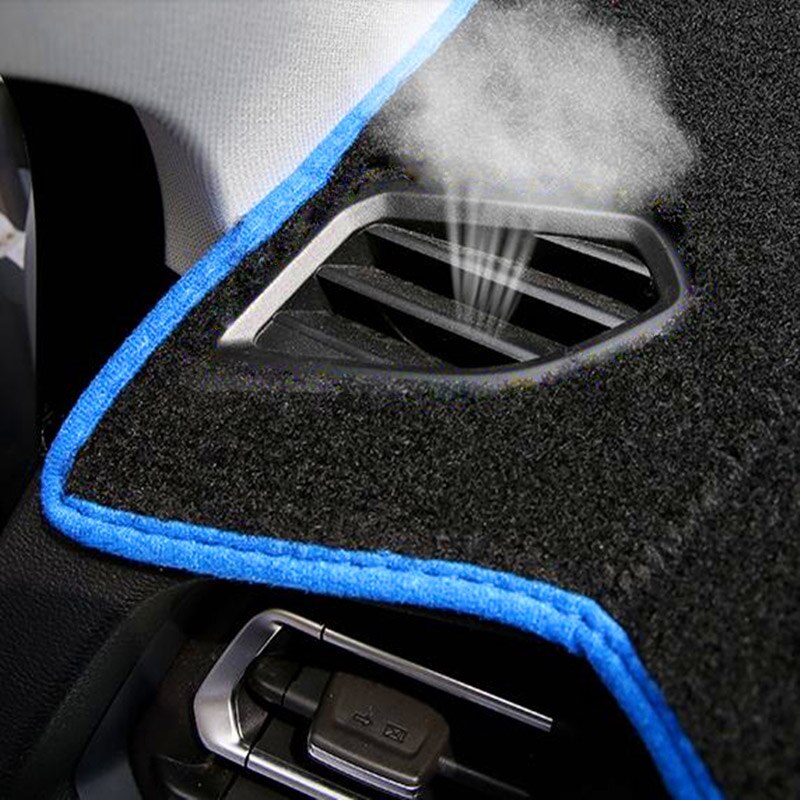 Bil instrumentbræt dæksel dashmat til ssangyong kyron auto indre solskærm dashboard måttedæksel pad carpe bil styling anti-sun: Blå