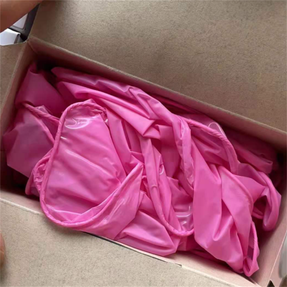 Gants de sécurité jetables en Nitrile vinyle rose, 100 pièces, étanches, sans allergie, de alimentaire, pour femmes et filles, pour le travail et le nettoyage de la maison