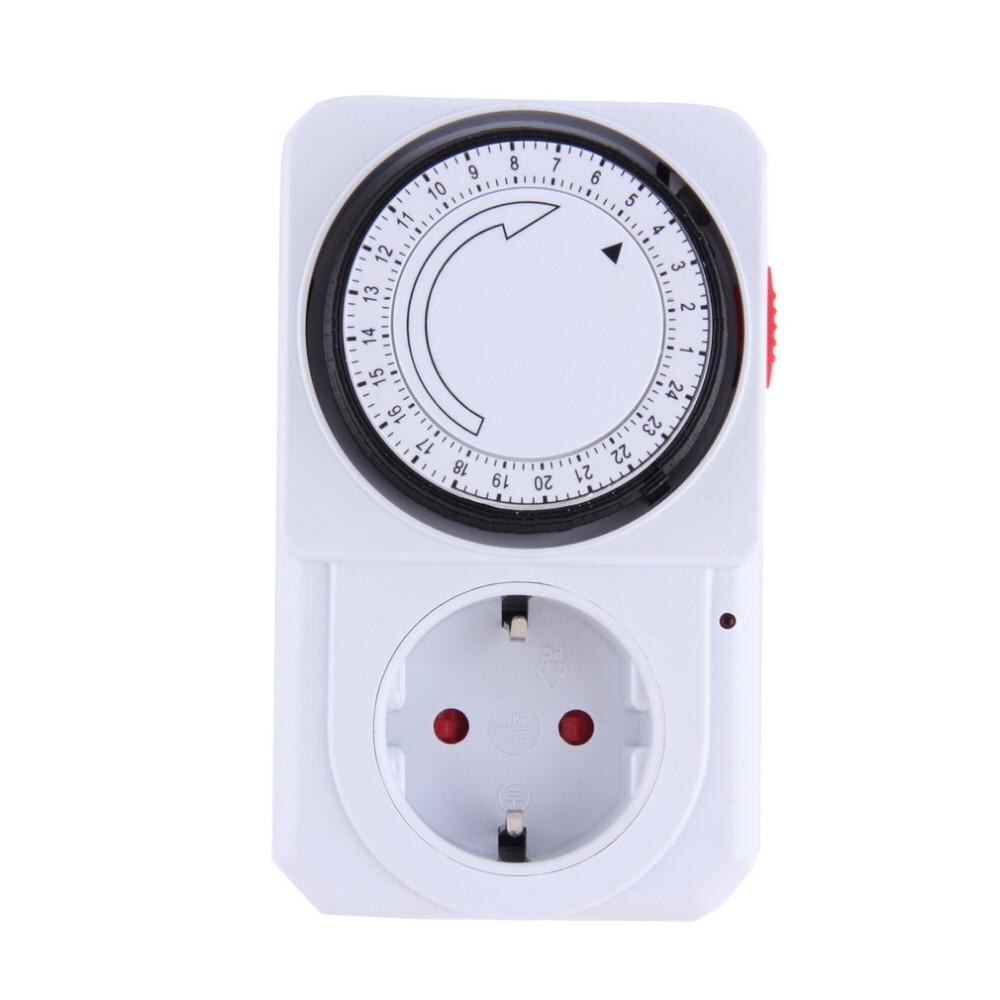 24 Hour Mechanical Electrical Plug Program Timer Power Switch Energy Saver, Timer programmable switch plug, smart power plugs