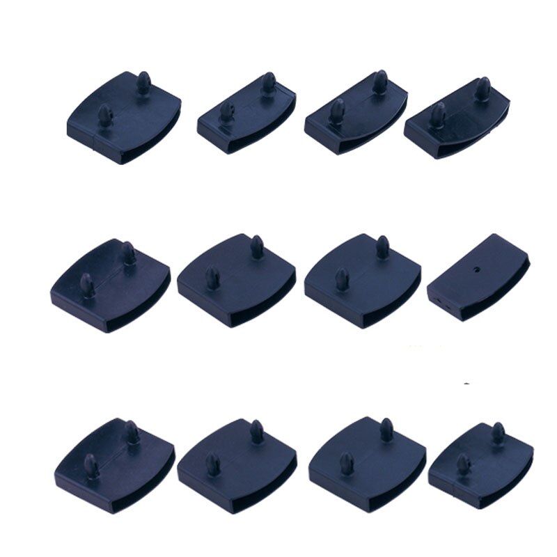 60PCS Black Plastic Square Replacement Sofa Bed Slat Centre End Caps Holders Inner Rubber Sleeve Size 9mmx53mm 9mmx55mm 9mmx62mm
