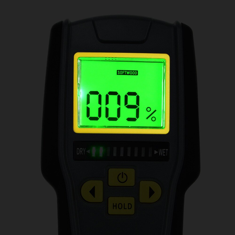 Digital Pinless Non-invasive Inductive Moisture Meter Hard Soft Wood Drywall Masonry Scanner Wet Dry Tester Traders Craftsmen