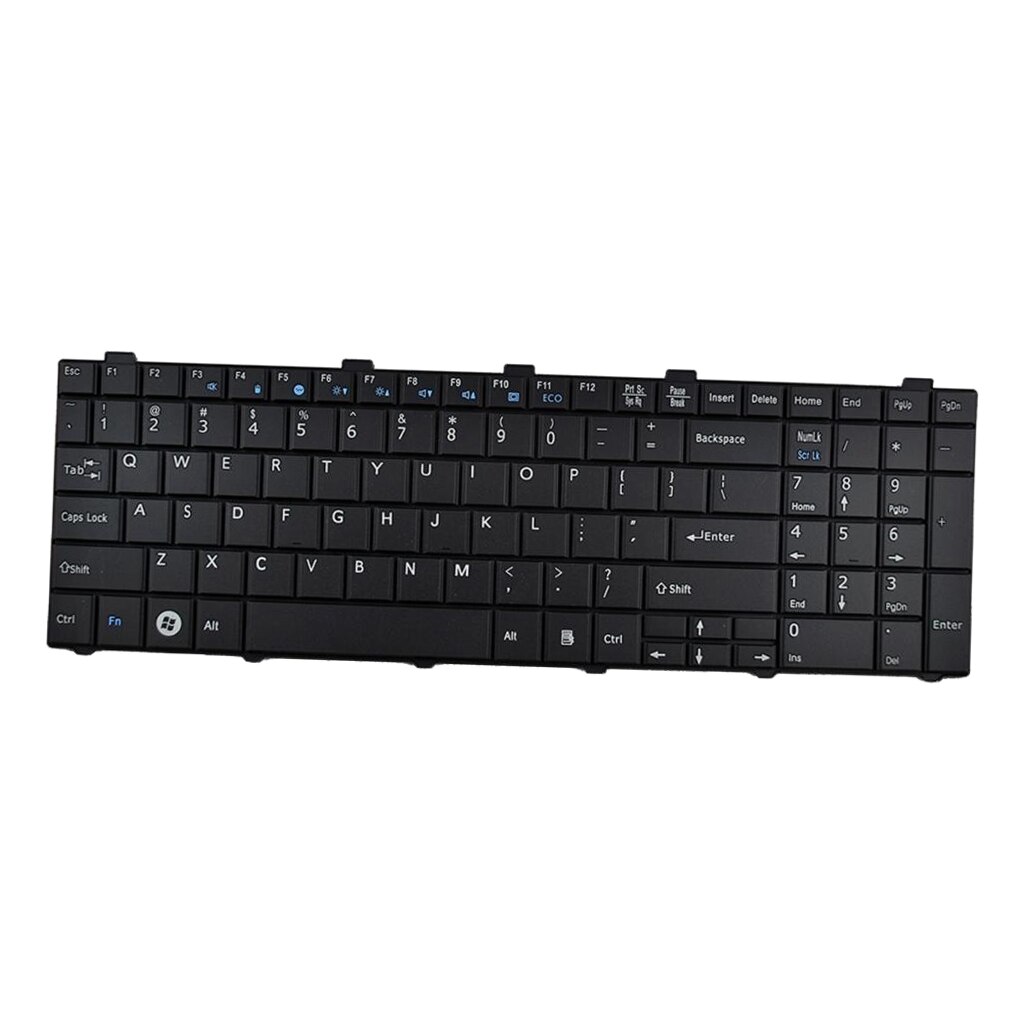 Slankt bærbart mini udskiftning laptop tastatur os engelsk layout til fujitsu lifebook a530 ah530 a531 ah531 nh751