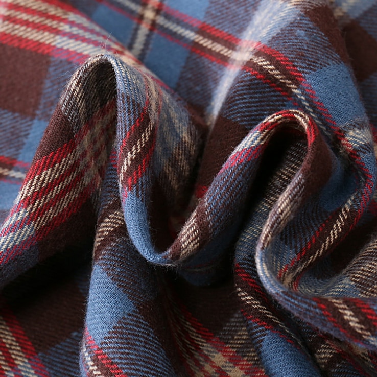 Mylb plaid stof mix bomuld klassisk skotsk plaid kollektion jakkesæt plisseret nederdel gitter stof tekstil
