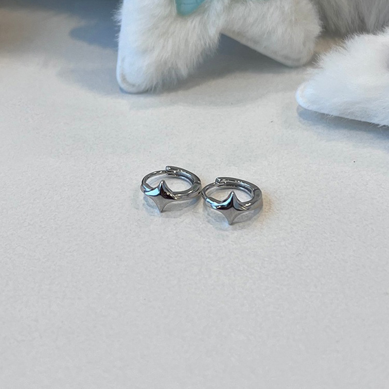 planète boucles d'oreilles femmes coréen Niche exquis oreille accessoires français rétro Simple tempérament boucles d'oreilles bijoux: Imitation plaquée rhodium