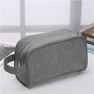 Purdored 1 Pc Grote Mannen Wassen Tas Waterdichte Make-Up Tas Reizen Beauty Vrouwen Cosmetische Tas Organizer Toilettas Benodigdheden: gray