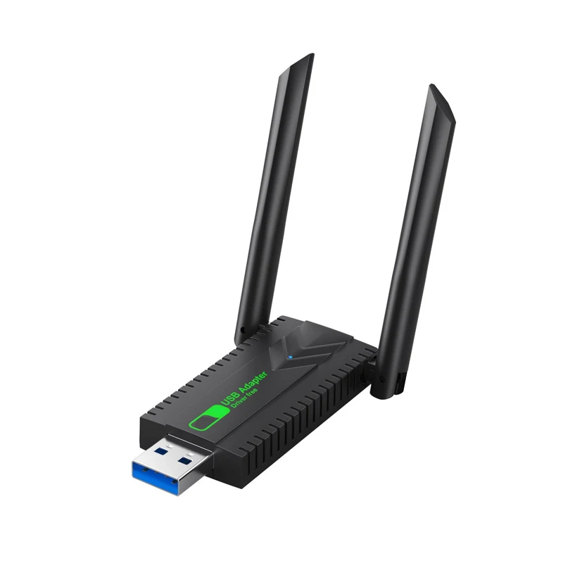 Draadloze USB WiFi-adapter voor pc - 1300 Mbps 5G Dual Band voor desktop-pc, draadloze adapter voor Windows11/10/8/7/Vista/XP: Default Title