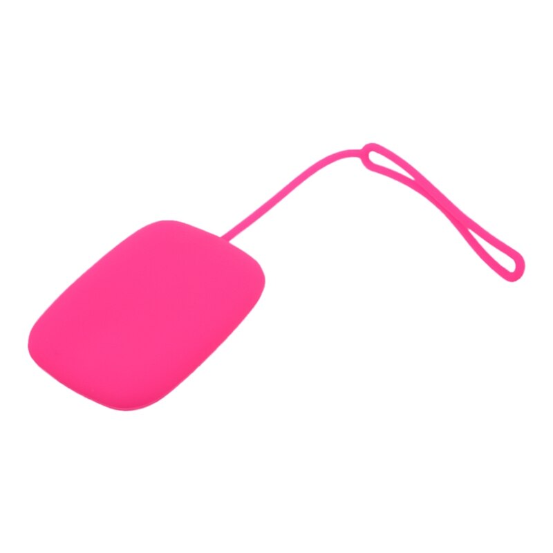 Mini vrouw meisje dame roze groen siliconen sleutel portemonnee tas hoesje - roze