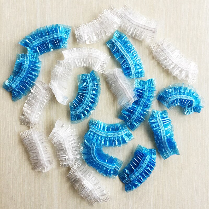 50/100 stk vandtæt engangs øredæksel bad brusebad salon gennemsigtig ørebeskyttelsesdæksel farvning af hår engangs ørebeskyttere