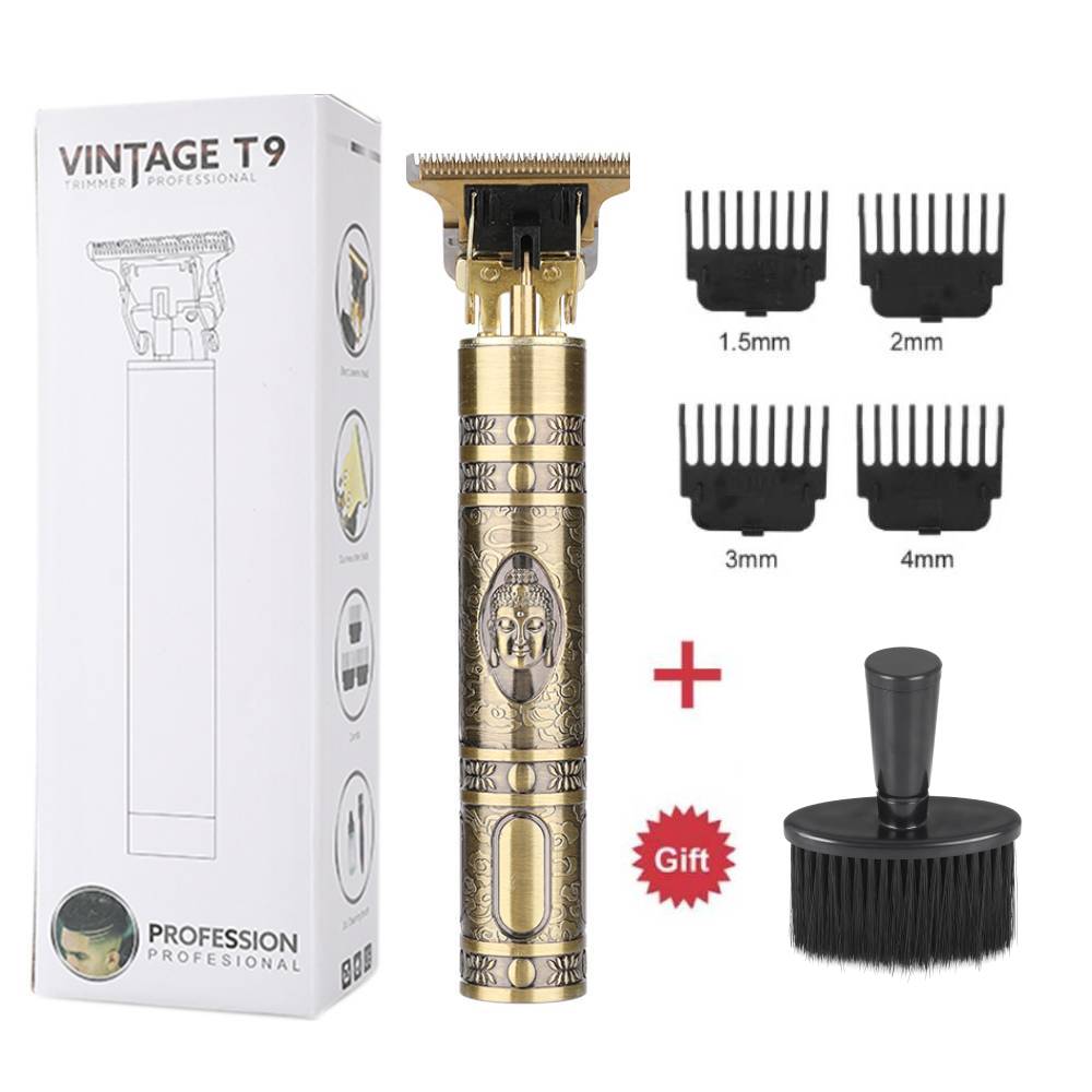 Recortadora de pelo Baldheaded T9 de 0MM, maquinilla para peluquero, escultura de Máquina para cortar cabello sin cuerda, Afeitadora eléctrica, afeitadora de barba, cortacésped para hombres: Buddha Clipper