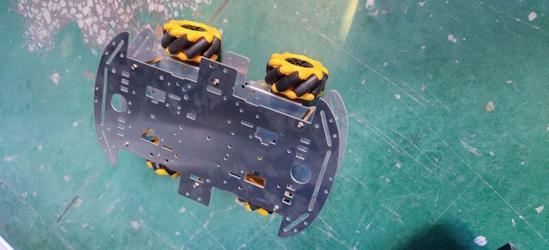 4WD Mecanum Robot Auto Slimme Auto Chassis Kit Load Capaciteit 10Kg 80Mm Omni Wielen Diy Robot Kit