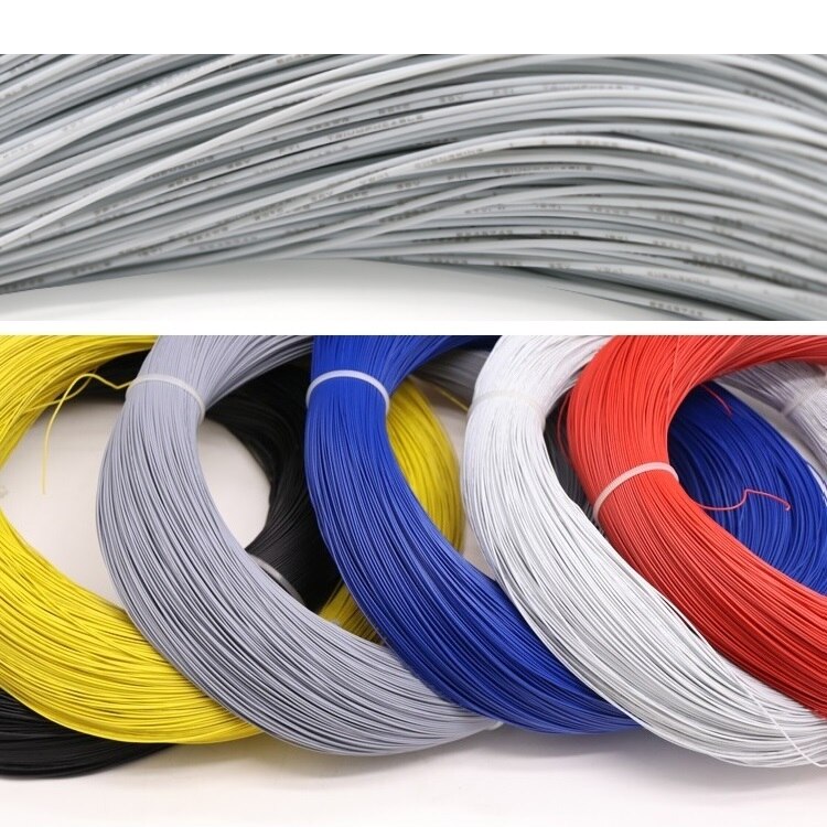 5m ul1571 32 awg pvc elektronisk ledning  od 0.6mm fleksibel kabel isoleret fortinnet kobber miljøled line gør-det-selv ledning 1 meter