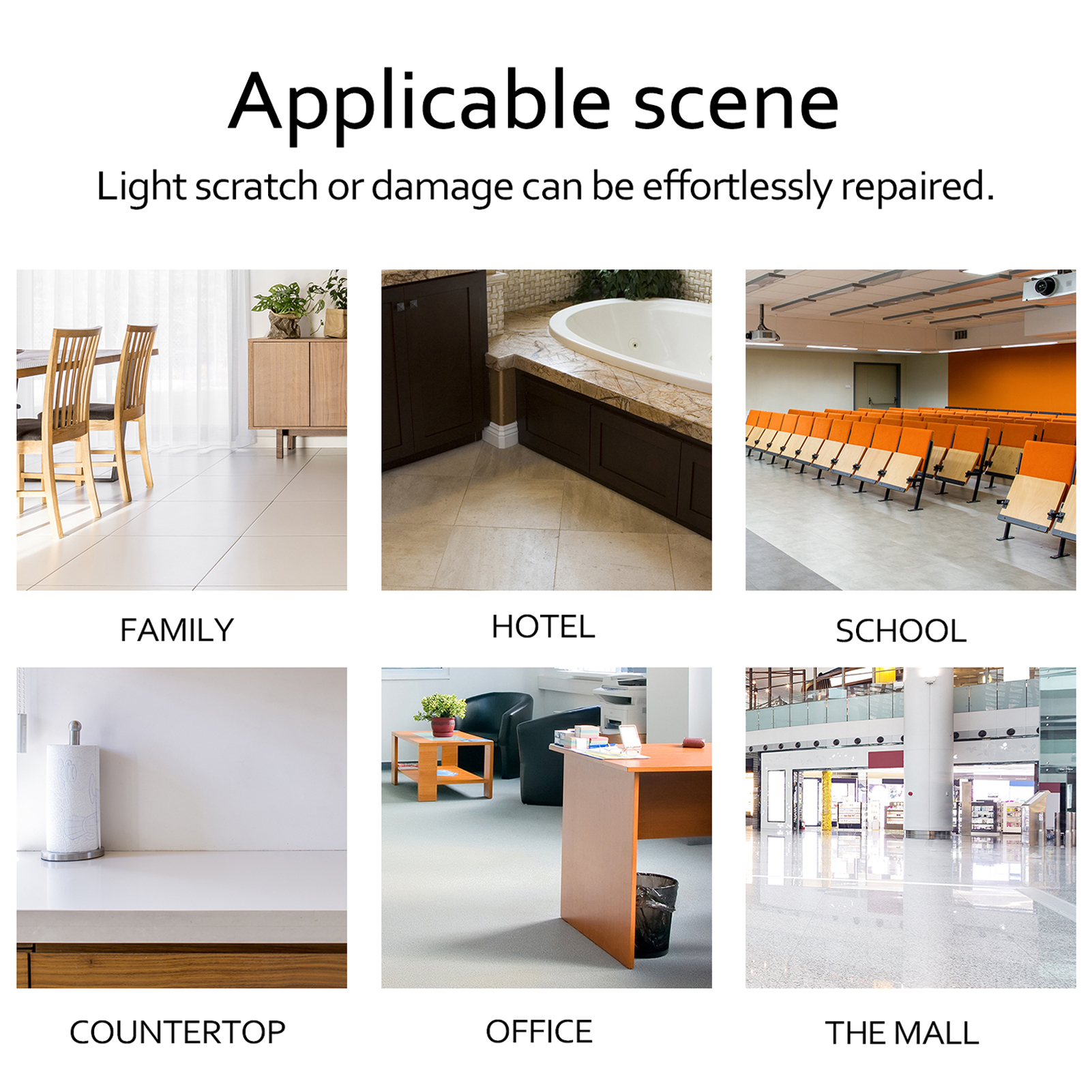 Ceramic Tile Repairing Tool Set Scratch Repairing Crack Fill Tile Surface DIY Floor Repair Kit Fix Wax Scratches Mending Tool