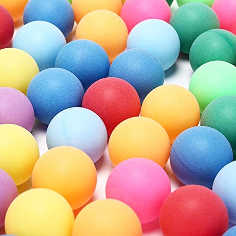 Bolas coloridas de ping-pong 40mm 150, bola de ping-pong com cores mistas, para entretenimento e jogo de cerveja