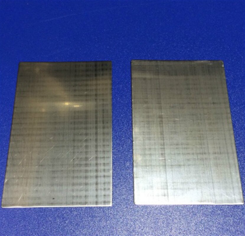 Hall Groove Electroplating Stainless Steel Cathode Plate 100*65*0.2mm Special For Hull Cell Testing Experiment cathode 10pcs