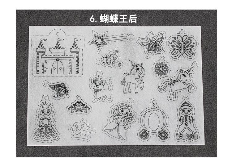5 teile/los Shrinky Dinks Wärmeschrumpfende Blatt Mit aufbringen Füllung Schrumpfen papier Für DIY Scrapbooking accesssories Dekor: 6