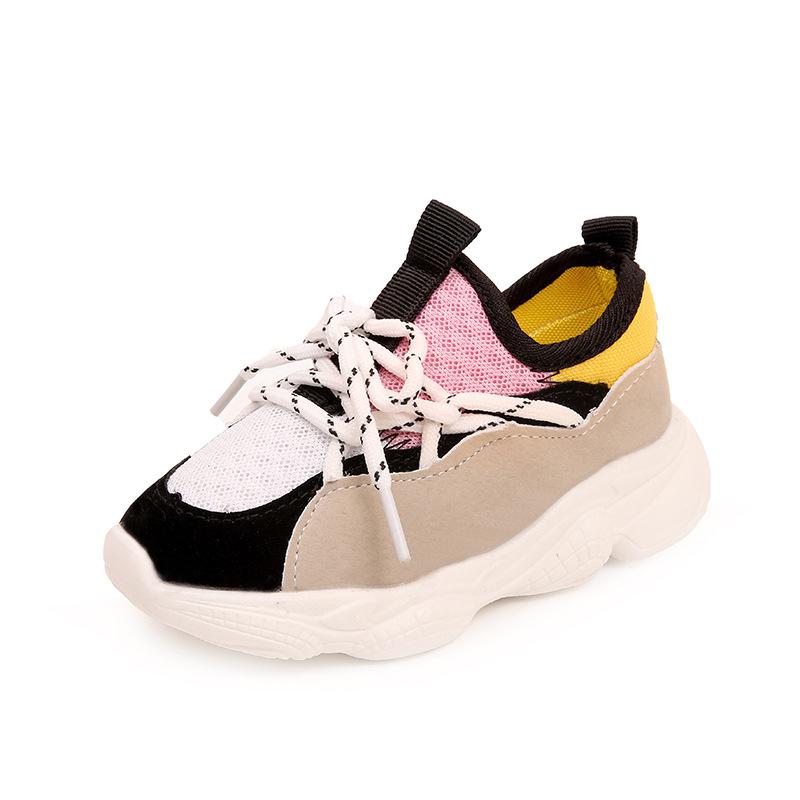 freundlicher lässig Schuhe Für Mädchen Jungen Turnschuhe freundlicher Luft Gittergewebe Atmungsaktive Sanft Sport Schuh Baby Kleinkind Ich bin Freien Sneaker Laufschuhe Schuh: Rosa / 6(Einlegesohle 14cm)