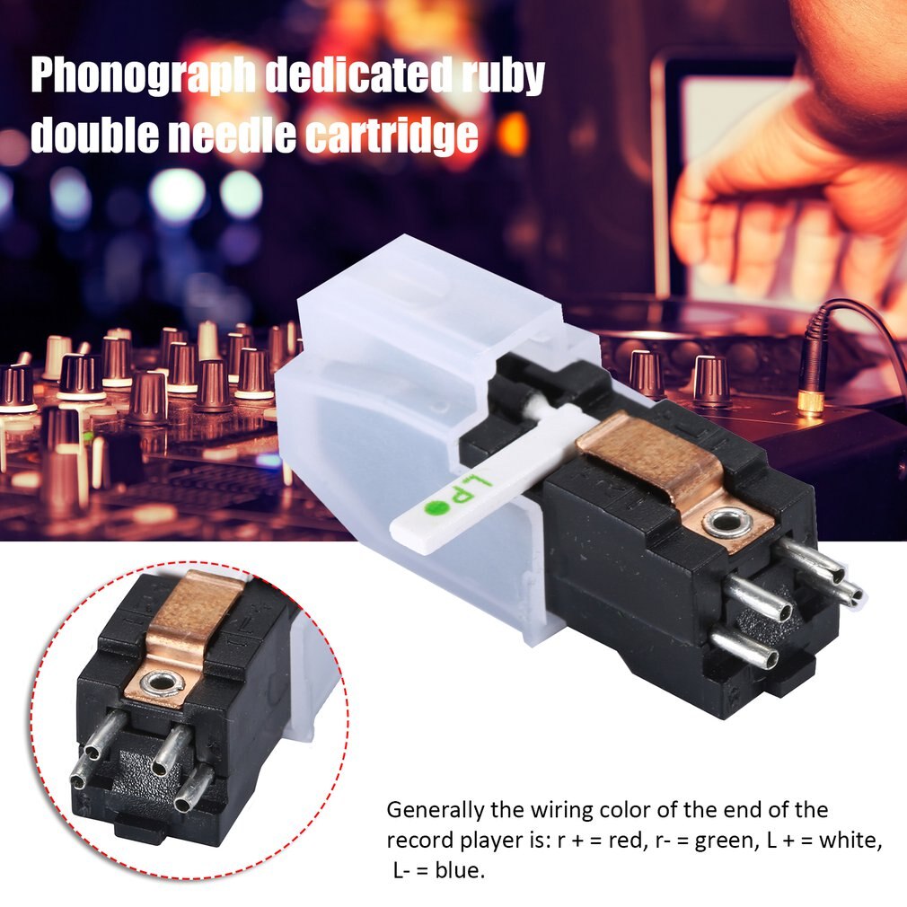 Vaste Afstand Van Opname Hoofd Magnetische Cartridge Stylus Met Lp Vinyl Naald Voor Draaitafel Platenspeler