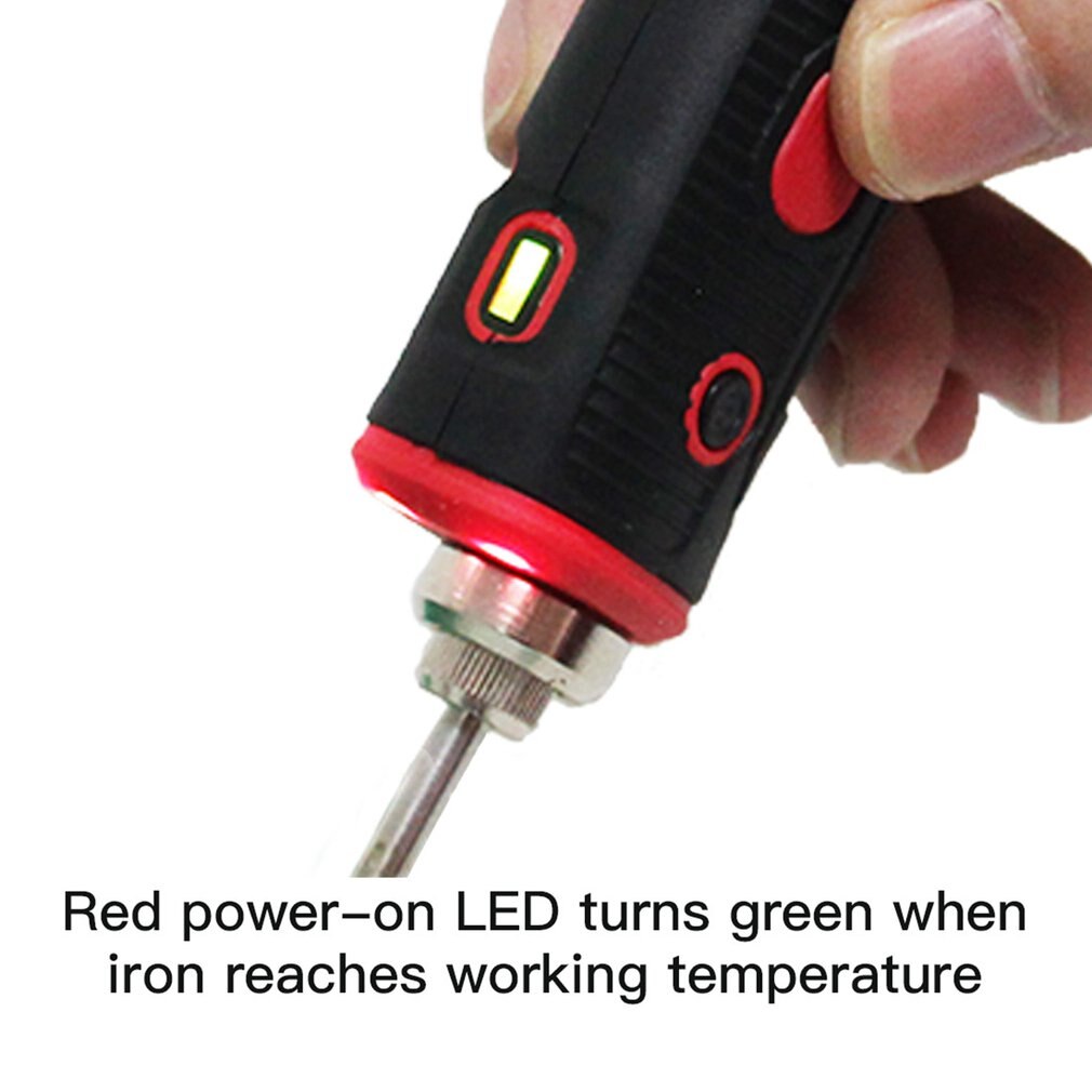 Draadloze Draadloze Soldeerbout Usb Oplaadbare Met Heldere Led Licht/Solderen Tip/Stand/Solderen Draden Diy Tool