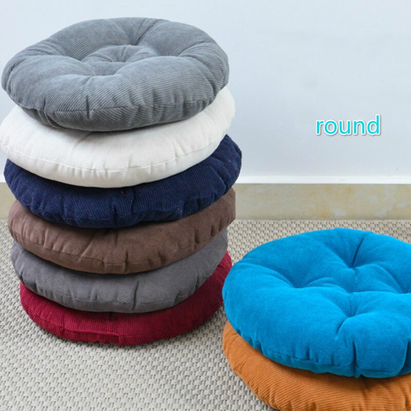 Office Seat Cushion Almofada Breathable Coussin Home Chair Cushion Kitchen Room Car Seat Pad: Corduroy round