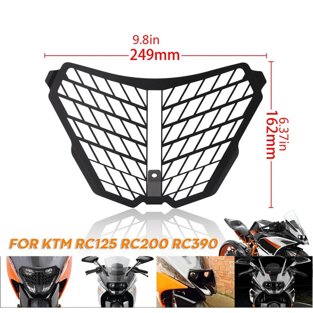 Headlamp Grille Protective Cover Motorcycle Modified Aluminum Alloy Headlight Grille Protective Cover