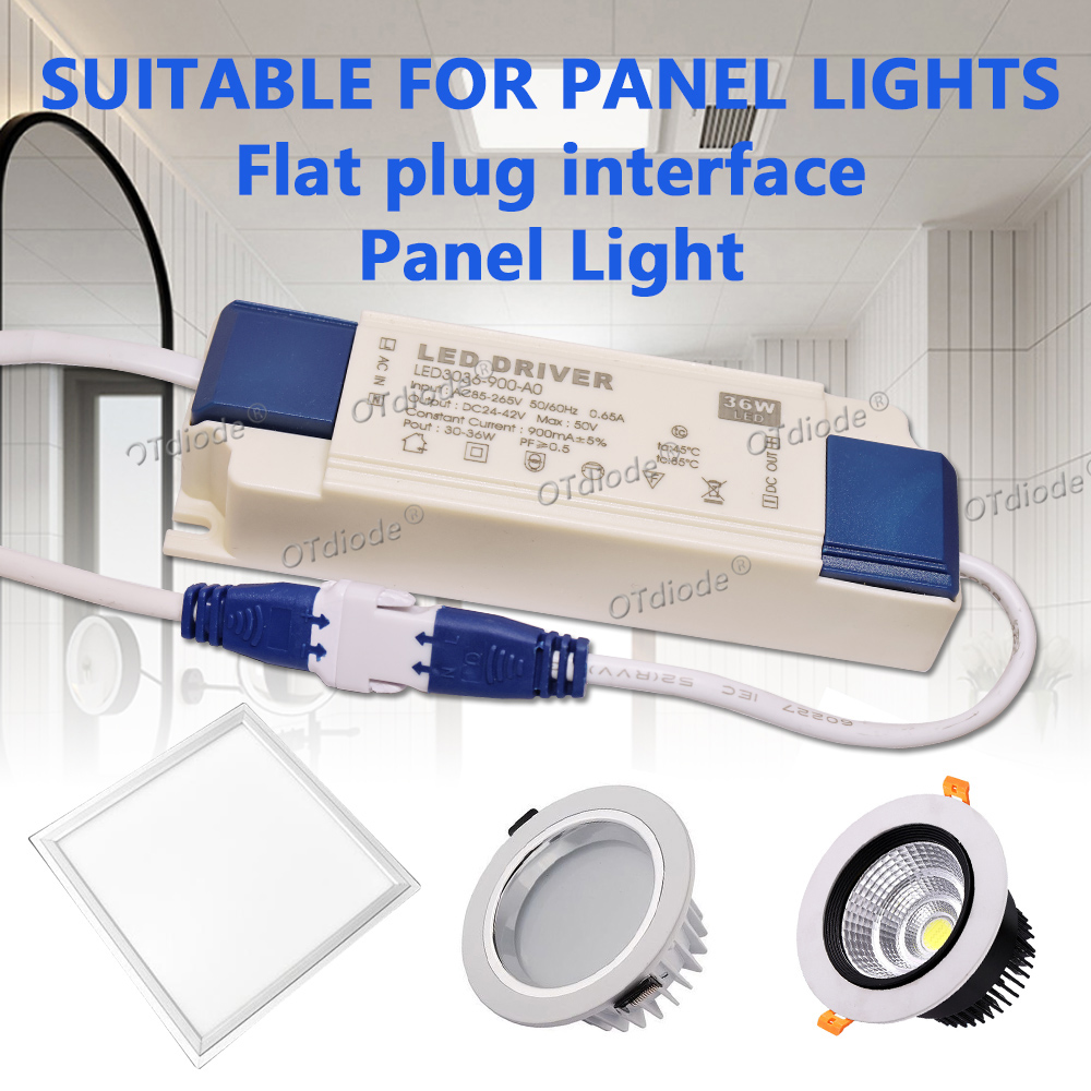 Transformateur de pilote LED 20W-50W DC24-42V 500mA 600mA 700mA 800mA 900mA 1000mA 1200mA 1500mA, alimentation sans scintillement, remplacement de la durée de vie