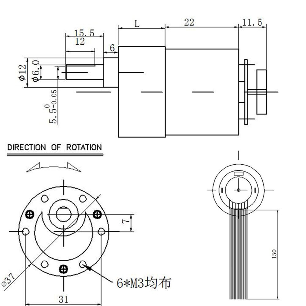 JGB37-520 12 Volt Gear Motor Met Encoder Montagebeugel, Koppeling En Auto Wiel Voor Motor DIY