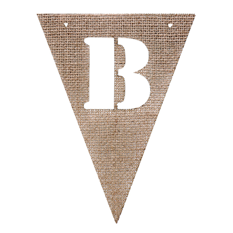 Banderín de arpillera con letras A-Z, banderines de arpillera de yute DIY para boda, banderas, Bar, Baby Shower, suministros festivos para fiestas de cumpleaños: Amarillo fluorescente