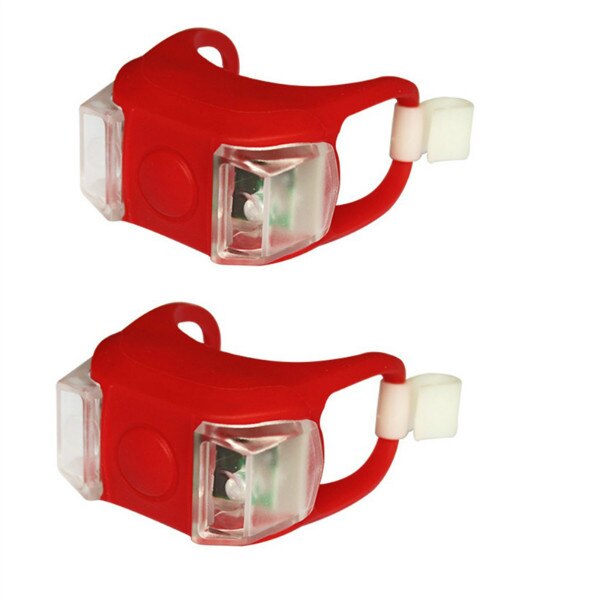 2 stk baby klapvogn nattelys vandtæt silikone advarselslampe udendørs sikkerhedssikkerhedsalarm led flash minder om forsigtighedslampe: Rød