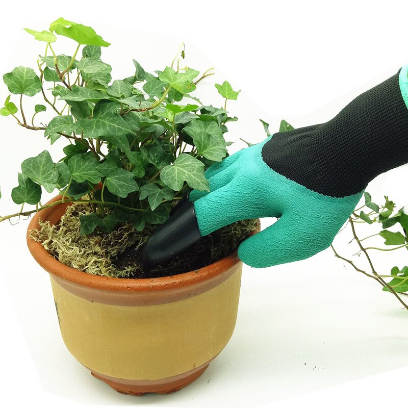 Houkiper 1 Garten Handschuh ABS Kunststoff Garten Gummi Handschuhe Mit Krallen Sind Schnell Und Einfach Zu Graben Und Anlage Können verwendet werden Für Pflanzen