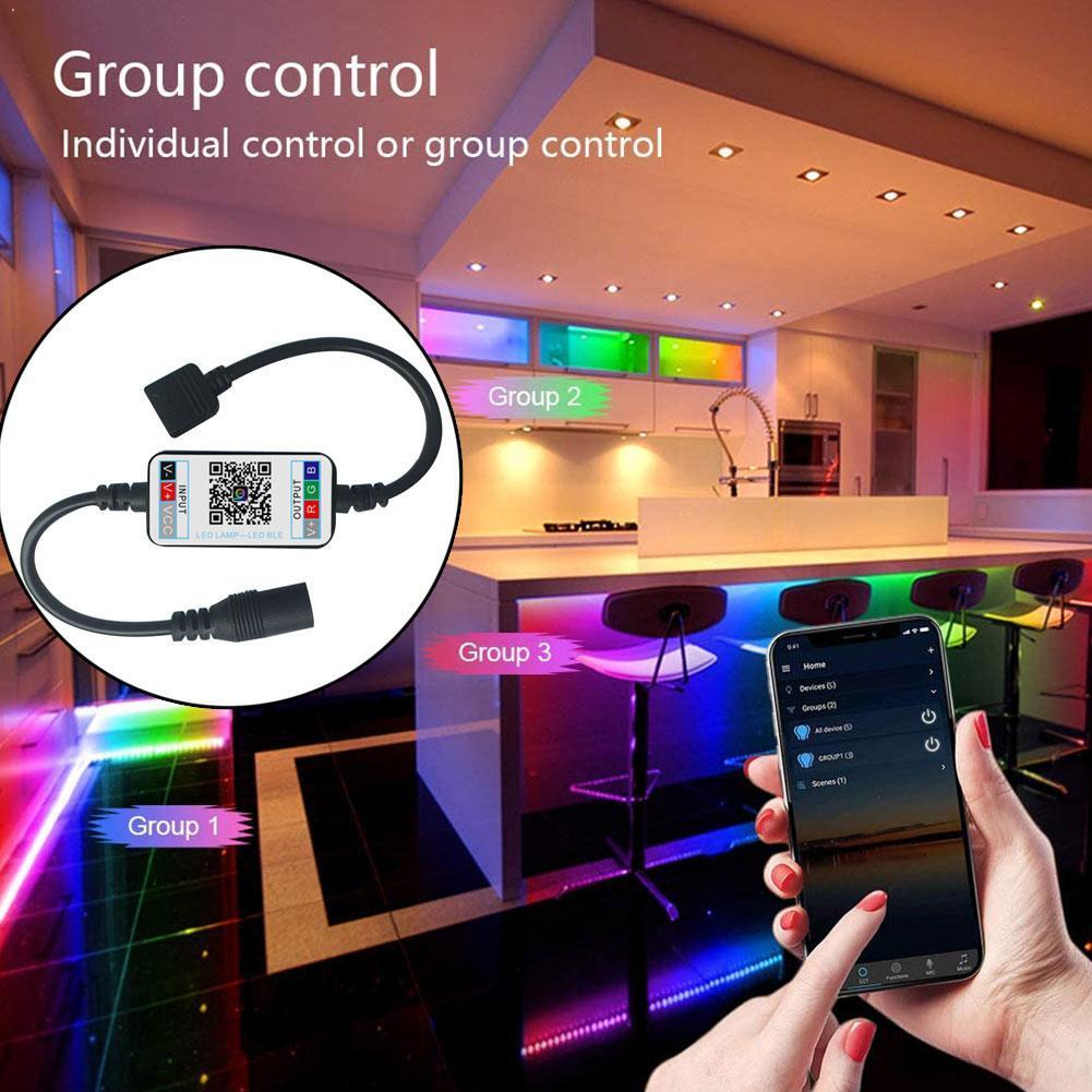 Smart Rgb Bluetooth Usb Led Remote Controller Voor 3528 Rgb Strip Backlight Multicolor Tv 5050 Veranderende G6B0