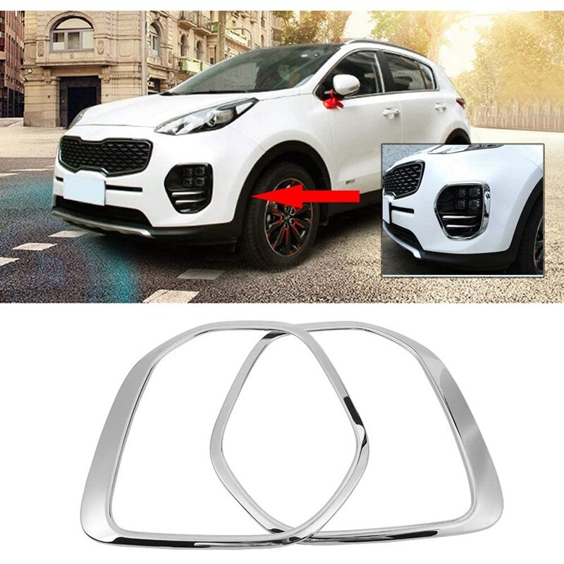 Til kia sportage 4 ql kx5 bil for og bag tågelygte dæksel trim mærkat tilbehør