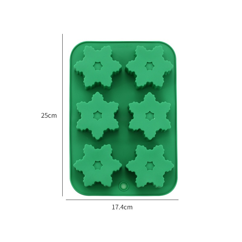 Stampo in silicone per candele per albero di Natale 3D kit per realizzare candele natalizie fai-da-te Sapone fatto a mano Gesso Strumenti di cottura in resina Regali di festa: Grigio chiaro