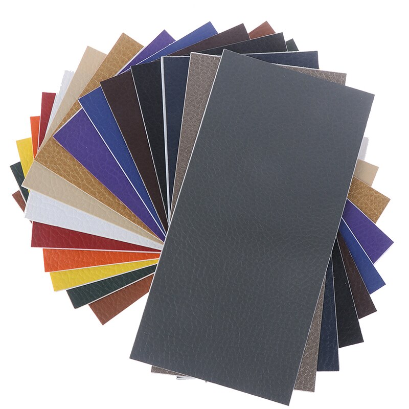 1PC 10x20cm No Ironing Self Adhesive Stick Car Repairing Leather PU Fabric big Stick Patches