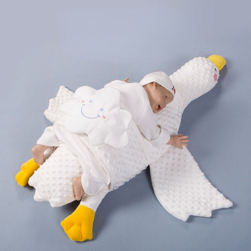 Escape de avión grovel, almohada de tiro blanco grande, Ganso, bebé, confort de remisión infantil, almohada de enfermería cólica, decoración de habitación