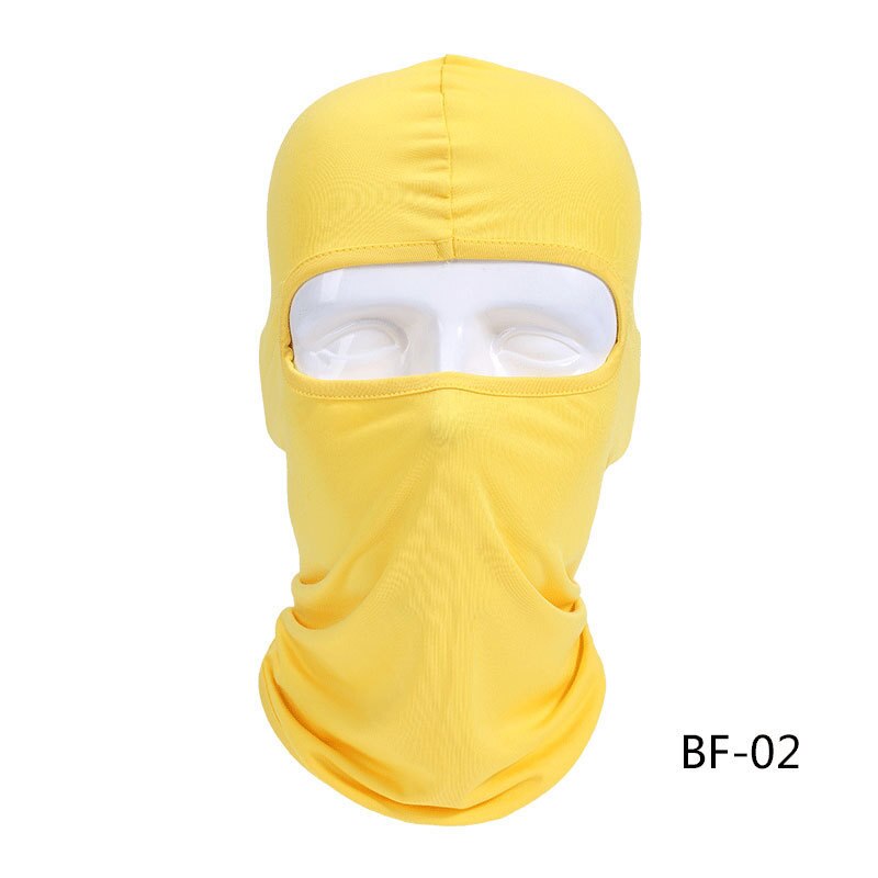 Zomer Motorfiets Gezichtsmasker Bivakmuts Gezicht Shield Biker Gezichtsmasker Motorfiets Winddicht Lycra Motorfiets Masker Mascara Moto: yellow